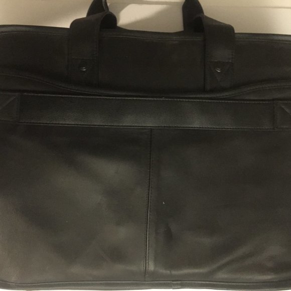 Preowned Dell Laptop Black Leather Shoulder Bag - Picture 11 of 11